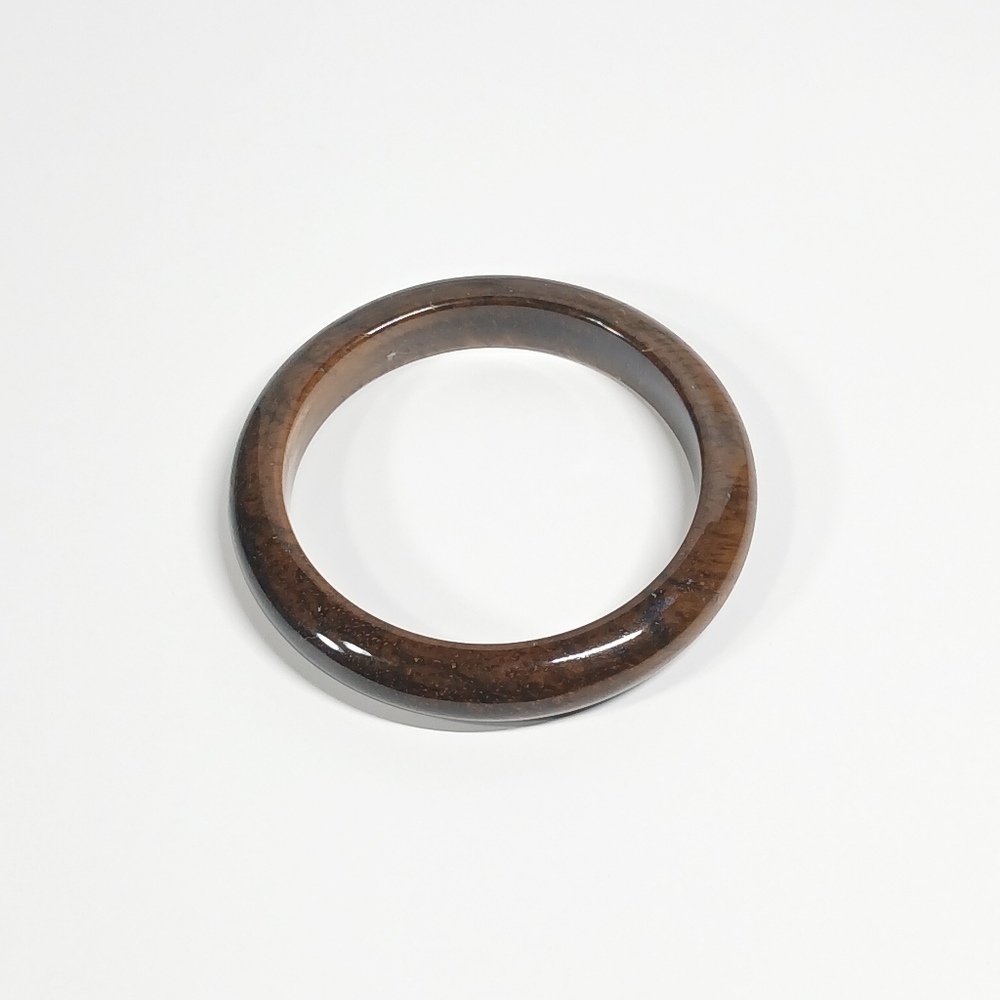 Tiger’s Eye Jadeite Bangle Bracelet 67mm Tiger Jade 57g